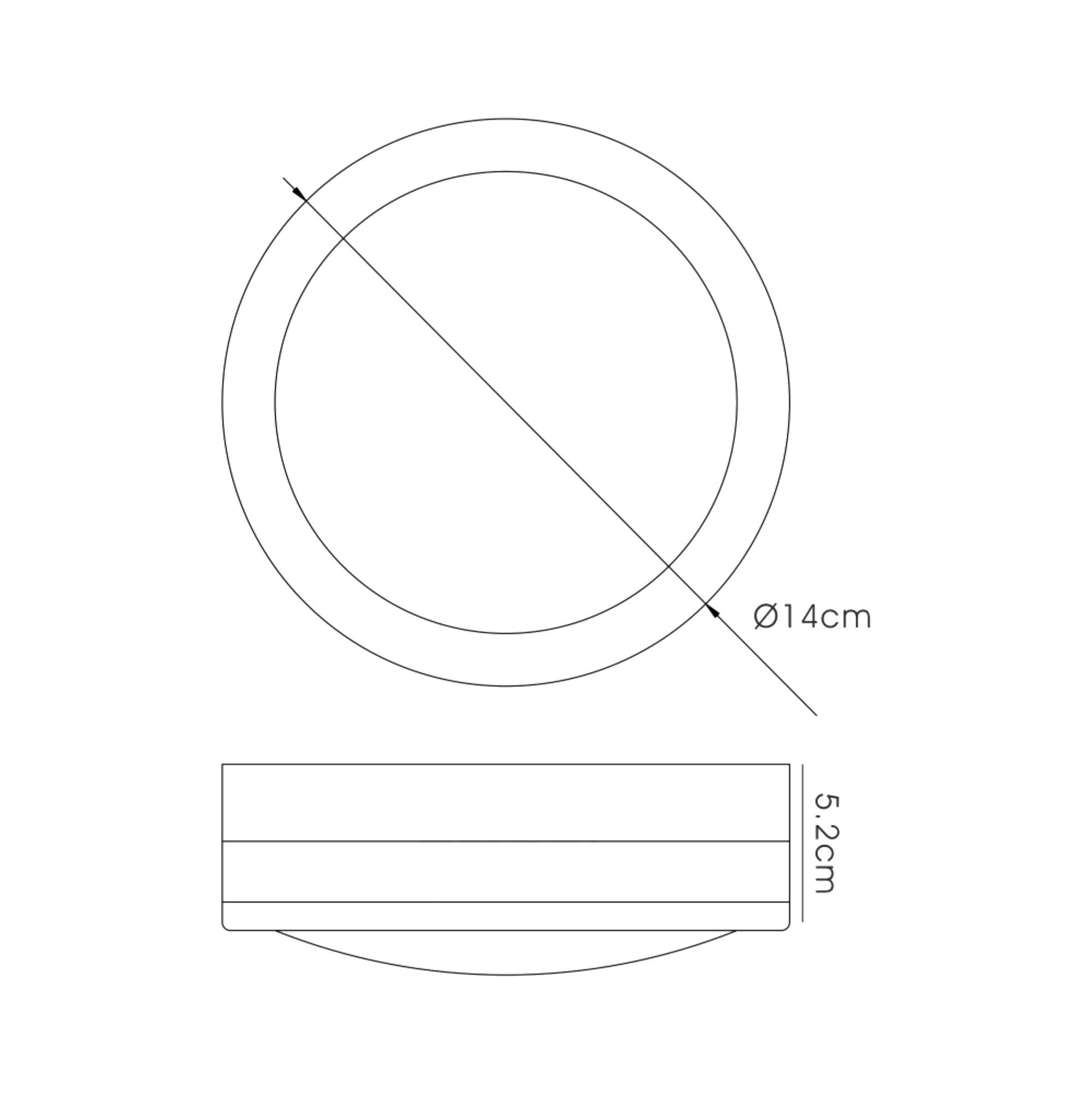 D0080  Aldo IP44 2.4W LED Round Wall Lamp Stainless Steel